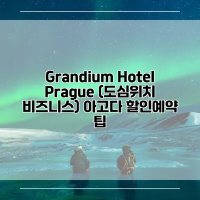 Grandium Hotel Prague (도심위치 비즈니스) 아고다 할인예약 팁