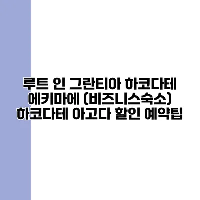 루트 인 그란티아 하코다테 에키마에 (비즈니스숙소) 하코다테 아고다 할인 예약팁