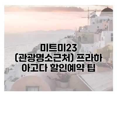 미트미23 (관광명소근처) 프라하 아고다 할인예약 팁