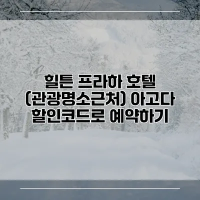 힐튼 프라하 호텔 (관광명소근처) 아고다 할인코드로 예약하기